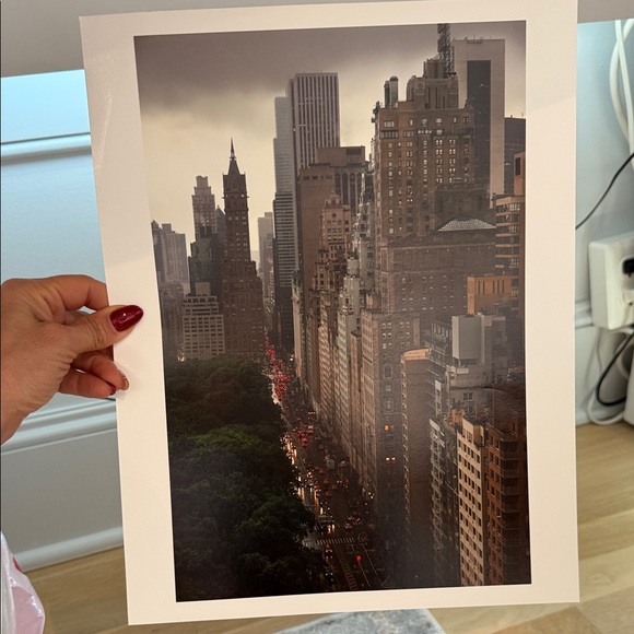 Urban Skyline Art archival Print 14x11 CENTRAL PARK S by JO HOLMES - Picture 1 of 4
